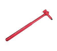 ZJchao Outil D'alignement de Patte de Dérailleur, Outils D'étalonnage de Crochet de Queue de Vélo, Balance de Vélo, Jauge D'alignement de Patte de Dérailleur Arrière pour Vélo de (Rouge)