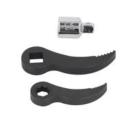 ZJchao Outil de Levier, Outils de Tête d'Adaptateur de Pied de Biche 3/8 Pouces étoile 1/2 Pouces Adaptateur de Barre de Levier carré dentelé avec de Barre de Demi-pied de Biche de Tête de Retrait