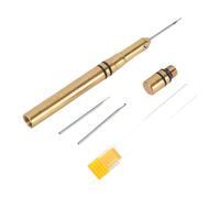 ZJchao Outil de Retrait de Joint de Couronne de Montre, Dissolvant de Joint Torique de Couronne de Montre en Laiton et Acier Inoxydable avec Crochet Remplaçable, pour L'entretien de la