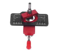 ZJchao Outil d'installation de Charnière de 35 Mm, Guide de Perçage d'armoire de Porte avec Localisateur 'alignement, Gabarit de Perforation en Alliage 'aluminium pour un Perçage Précis