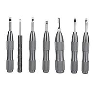 ZJchao Ouvre-boîtier Arrière de Montre, Kit D'outils de Réparation de Montre pour Horlogers avec Poignées Métalliques Gris Dissolvant de Couvercle Arrière de 7 Pièces