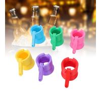 ZJchao Ouvre-bouteille imprimé en 3D, 6 Pièces, Conception à Levier Ergonomique, Pop Antidérapant pour Barbecues, Hayons, Soirées de Jeux