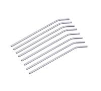 ZJchao Pailles en Acier Inoxydable, 8 Pièces de Pailles à Boire en Métal en Acier Inoxydable, Réutilisables avec 3 Brosses de Nettoyage Réutilisables, Kit de en pour un Usage Familial