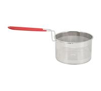 ZJchao Panier de Friteuse, Panier de Pâtes pour Bouillonner des de Frite en Acier Inoxydable avec Une Manche Ergonomique de Friture pour Pot pour Les Frites, Les Pieds de Poulet, Les Anneaux (Petit