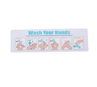 ZJchao Panneau D'instructions de Lavage des Mains, Affiche de Guide étape par étape étanche avec Support Auto-adhésif, Parfait pour les écoles, les Restaurants, les Cliniques et L