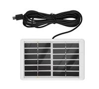 ZJchao Panneau Solaire de Caméra de sécurité, Panneaux Solaires pour Caméras Panneau Solaire Portable 1,2 W 6 V pour Caméra de sécurité Module avec Port USB