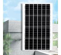 ZJchao Panneau Solaire, Panneaux Solaires Panneau Solaire Photovoltaïque 40 W 18 V Panneaux Solares avec Notre Photovoltaïque avancé en Silicium Monocristallin pour Cellules Solaires Convertit la