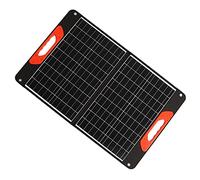 ZJchao Panneau Solaire Portable, Panneau Solaire Pliable, Boîtier de, Panneaux Solaires Portables avec une Puissance Maximale de Pointe de 60 W pour le Camping, la Randonnée et Plus Encore