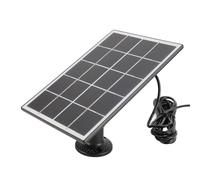 ZJchao Panneau Solaire pour Caméra de sécurité, Chargeur Solaire pour Caméra de sécurité, Chargeur de Panneau, Sortie de avec, Support et 1 Paquet d'accessoires à Vis pour les Deux (BLACK)