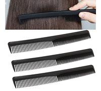 ZJchao Peigne à Cheveux à Double Dent pour Hommes Peigne de Toilettage de Style Anti-statique pour le Salon et le Barbier Usage (BLACK)