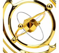 ZJchao Pendule à Mouvement Perpétuel en Orbite Céleste, Sculpture d'art Cinétique Alimentée par Batterie avec Mouvement de Balancement Gracieux pour la Décoration de Bureau à Domicile