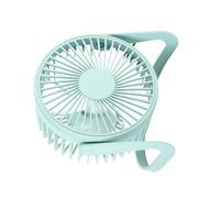 ZJchao Petit Ventilateur de Bureau USB, Moteur Silencieux, Mini Ventilateur de Refroidissement de Table à Grande Vitesse pour Bureau, Voiture, Maison, Intérieur et Extérieur, avec (bleu clair)