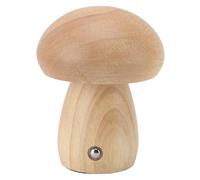 ZJchao Petite Lampe à Champignon en Bois, Lampe de Table Tactile sans Fil de Commande Tactile avec Chargeur Usb Lumière Nocturne pour Chambre de Chambre à Coucher en Bois de Bouleau 9,7 (Couleur du