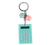 ZJchao Petite Mini Porte Calculatrice Porte-clés Portable Mignonne - Calculatrice de Couleurs avec Affichage 8 Bits - Idéal pour Les Amis et la Famille (Green)