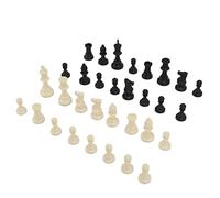 ZJchao Pièces d'échecs, Jeu d'échecs Pions Pièces 'échecs Uniquement de Figurine 'échecs de Remplacement en PP 75 Mm de Hauteur Roi pour Fête Camping Détente