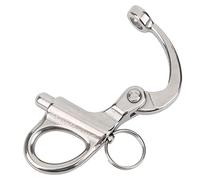 ZJchao Pince à Bouton-Gamme, 316 en Acier Inoxydable en Acier Inoxydable Alpinal d'escalade Clips du (70 mm)