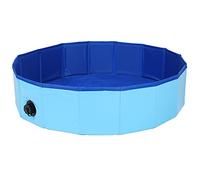 ZJchao Piscine Pliable en PVC pour Animaux de Compagnie pour Le Bain des Chiens - Utilisation Extérieure/intérieure Pliable pour Petits Chiens et Chats, Facile à Ranger, Bleue 80 X 30 Cm (80x30cm)