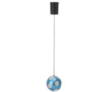 ZJchao Plafonnier de Football, Lampe à Suspension de Football avec Télécommande, éclairage LED à 16 Couleurs Changeantes pour Chambre à Coucher, Salon, Bureau, Support de Plafond câblé (BLUE)