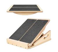ZJchao Planche Inclinée Portable, Civière de Mollet, Civière D'inclinaison Réglable pour Squats, étirements de Chevilles, équipement de Fitness, de Gymnastique à Domicile, contreplaqué