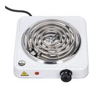 ZJchao Plaque Chauffante électrique Portable à Simple Bobine 1500 W, Température Réglable, pour Faire Bouillir de L'eau, du café, du thé, du Bureau, du Camping, des Fêtes, en Alliage