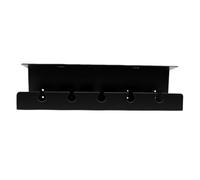 ZJchao Plateau de Gestion des Câbles sous Le Bureau, Organisateur de Câbles de Grande capacité de 40 Cm avec Deux Méthodes de Montage, Conception Ventilée pour Le Bureau et la Maison (Black)