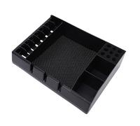 ZJchao Plateau de Rangement Multifonctionnel Antidérapant pour Outils de Coiffure (tondeuses, Ciseaux, peignes), fabriqué en Plastique Rigide et épais. Organisateur de (Organisateur d'outils de