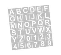 ZJchao Pochoirs, Pochoirs pour Artisanat Réutilisables Lettres et Nombres Lettres de avec Alphabet Lavables Réutilisables (36pcs et 3 Pouces)