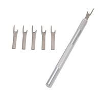 ZJchao Poinçon à Coudre, 2 Ensembles de Poinçon à Coudre avec Poignée en Cuivre, Outil de Réparation de Chaussures en Cuir, Kit d'aiguilles d'artisanat en Cuir, Outil de à, en pour la Couture du