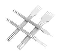 ZJchao Poinçon en Cuir, Poinçon de Couture en Cuir en Acier Inoxydable avec Perforateur de Trou de Ceinture 4 Pièces pour le pour Ensemble de Ciseaux à Coudre