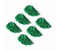 ZJchao Pompomgirl Violet Blanc Ensemble de Pompons de Pom-Pom Girl - Pompons élastiques de qualité Supérieure pour équipes de Jeunes et événements - 6 Accessoires Vibrants en Violet (Green)