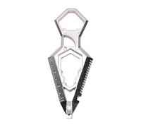 ZJchao Porte-Clés Outil Multifonction en Forme de clé, Outil de Poche à 6 Fonctions, Décapsuleur Tournevis e Serrage -boîte de Rayon Rapporteur pour Hommes Femmes Camping