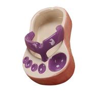 ZJchao Porte-frites, Accessoires de Charcuterie, Assiette à Collation en Céramique, Tongs Mignonnes en Forme de Vaisselle et Accessoires pour Collation, Chips, Service de Sauce Soja (PURPLE)