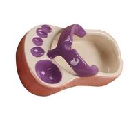 ZJchao Porte-frites, Vaisselle et Accessoires en Céramique, Tongs Mignonnes en Forme de Porte-frites, Assiette à Collation pour Collation, Chips, Service de Sauce Soja (PURPLE)