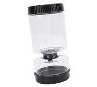 ZJchao Pot de Sablier pour Cornichons et Olives, Pot D'Olives en Verre, Concombres, Olives, Aneth pour un Accès Facile, Rangement Polyvalent avec 2 Fourchettes