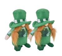 ZJchao Poupée Gnomes, 2 Pièces Poupée Gnomes Mignon Chapeau Vert fabriqué à la Main sans Visage Décoration de la Saint-Patrick Décor de avec Décor d'espace Cadeaux de pour Chambre canapé Table (#12)
