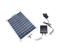 ZJchao Puissante Arrosage sur Kit de Pompe à Eau Solaire 100W avec Panneau de Silicium Monocristallin Pompe de Fontaine Extérieure de Levage de 16,4 Pieds pour la Circulation de l'Eau du Réservoir de