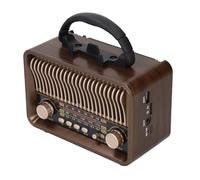 ZJchao Radio Rétro Vintage, Radio Portable AM FM SW Bluetooth 5.4 avec Batterie 1200 MAh, pour la Maison, Le Camping, Les Voyages, Les Activités de Plein Air