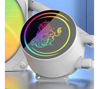 ZJchao Refroidisseur de Processeur 240 Mm avec Deux Ventilateurs PWM 120 Mm, Synchronisation d'éclairage ARGB, Compatible avec LGA1700 115X 2011 3 2066, Système de Refroidissement par Radiateur