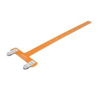 ZJchao Règle de Fichier d'arc, Outil de Mesure en Alliage d'aluminium, Réglage de la Flèche, Règle de Mesure de Distance de Corde en Forme de T, Outil de en Alliage 'aluminium (YELLOW)