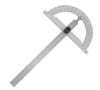 ZJchao Règle de Protracteur, Règle d'Angle en Acier en Carbone en Acier chromé à Angle de Protracteur Protractor Finder, Protractor Finder Mesury Ruler Ruler Tool 80 * 120 Mm