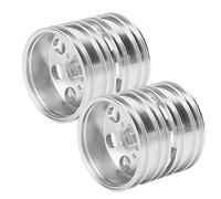 ZJchao Roues de Camion RC à 7 Rayons pour Remorques de Tracteur à l'échelle 1/14, Jeu de Jantes Avant et Arrière (Arrière 170 mm / 6,7 Pouces de Largeur)