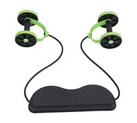 ZJchao Rouleau de Roue Abdominale, Conception Ergonomique Antidérapante avec Bande élastique Réglable, pour L'entraînement des Abdominaux Obliques Supérieurs, Moyens et Inférieurs à la