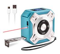 ZJchao Ruban électronique Infrarouge à Mesurer Finder de L'aire de Répartition avec Affichage LCD pour Mesurer la Zone de Distance Volume Pythagore Idéal pour les Projets de Rénovation (Argent et