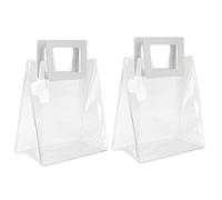 ZJchao Sacs 2 Pièces, Matériau à Fond Ferme et à Pli Transparent, avec Technologie Avancée de Liaison Thermique, pour Anniversaire, Noël, Saint-Valentin