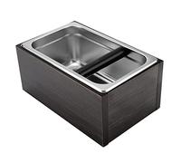 ZJchao Seau à Marc de café, env. Récipient 27,6 * 12,1 * 17,5 Cm / 10,9 * 4,8 * 6,9 Pouces pour café avec Poignée Boîte à en Acier Inoxydable pour Utilisation dans un, un Magasin de thé au Lait et