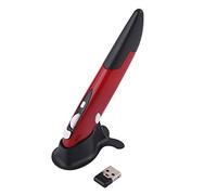 ZJchao Souris de Stylo Optique sans Fil à 2,4 GHz, 500 / 1000dpi pour Ordinateur Portable avec Une Prise de Récepteur USB et Jouer à Une Alarme à Basse Tension Page PPT Entrée PPT (Rouge)