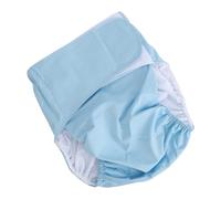ZJchao Sous-vêtements en Tissu Réutilisables pour Adultes, Haute capacité d'absorption, Protection contre les Fuites, Slips Lavables pour Hommes et Femmes (bleu clair)
