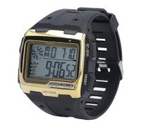 ZJchao Sport Digital Watch LED Night Light Stophatch Calendrier Hebdomadaire 50m Scratch à L'épreuve du Choc avec Grand écran carré pour Hommes Adventure en Plein Air Camping (Gold)
