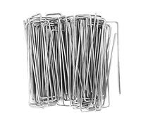 ZJchao Staples de Jardin, 100pcs en Acier Inoxydable Ground Garden Staple Broches Staples Pincaples Pins de Paysage U Plets D'irrigation en Forme D'irrigation pour Les Mauvaises Herbes