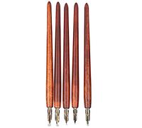 ZJchao Stylo à plume en bois, pour la calligraphie, le dessin artistique, l'écriture et le bureau, avec boîte de rangement, stylo de peinture, pour maison, artistes et créateurs